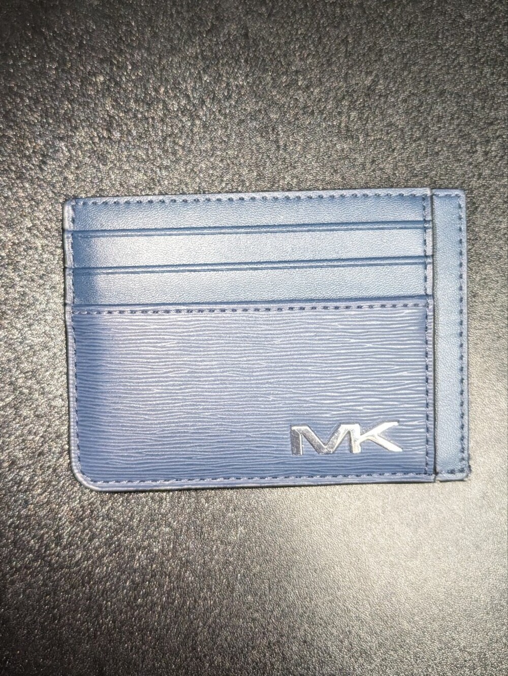 Michael Kors Light Blue Slim Card Case with MK Logo